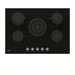 Beko Built In Glass Hob 5 Burners Black HILW75222S