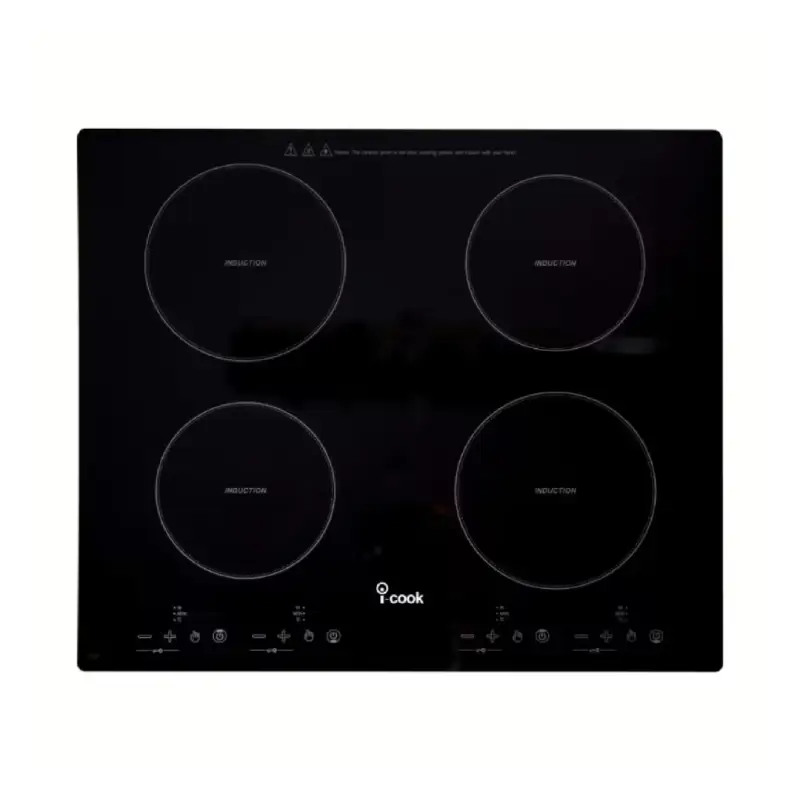 ICook Electric Built In Hob Induction 4 Burners Black BH5060GD