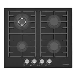 Tornado Built In Hob 4 Burners Black Glass GHVM60CCUG