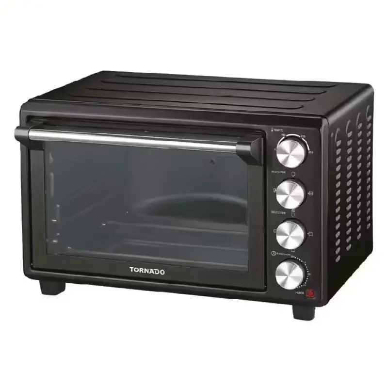 Tornado electric oven 66 liters with grill and fan: TEO66KD-BK