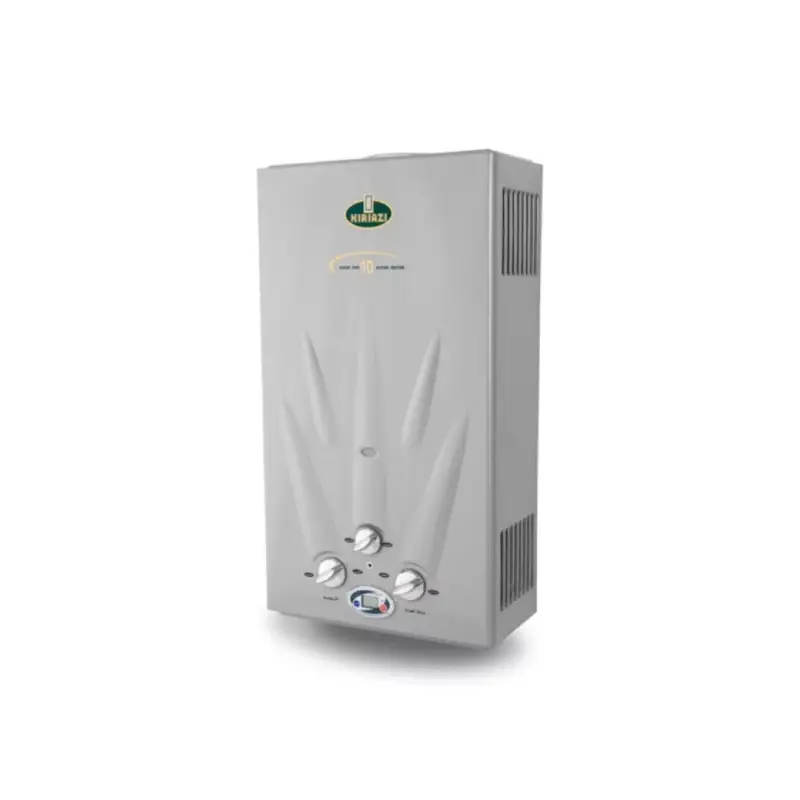 Kiriazi Gas Water Heater 10 Liters Star Bomb White KH10/1 AD