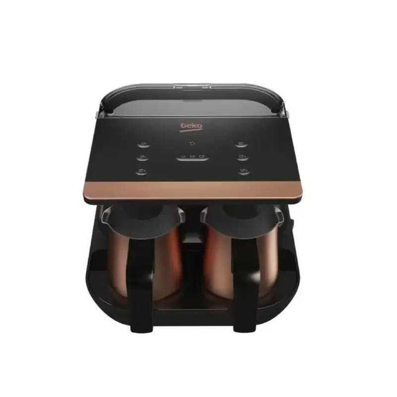 Beko Coffee Machine Turkish 1100 Watt 1 Liter Double Pot Black & Gold TKM8961B
