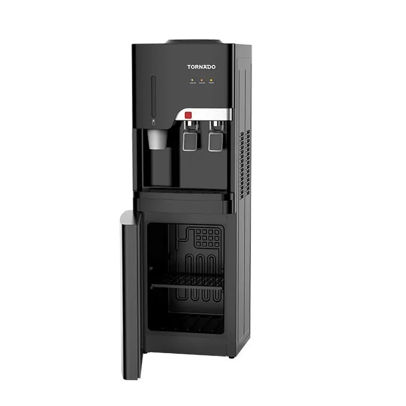 Tornado Water Dispenser 3.6 Liters Hot & Cold With Black Refrigerator Cup Holder TWD36CHBR