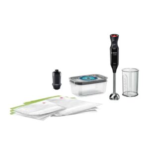 Bosch Hand Blender Ergo Mix 1000 Watt With Vacuum Storage System Black MS6CB61V1