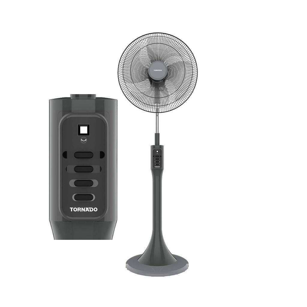 Tornado Stand Fan 18 Inch 4 Blades Without Remote Grey TSF-18MG