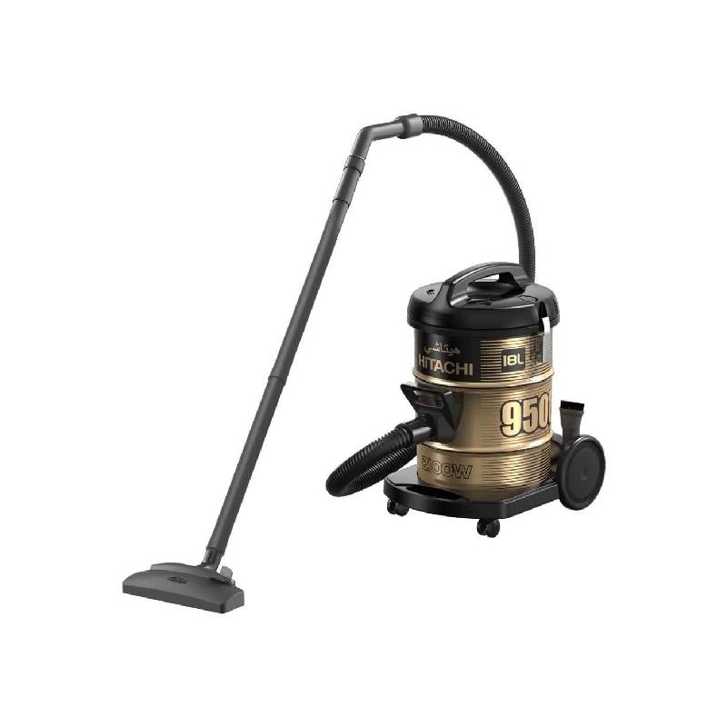 Hitachi Bagged Vacuum Cleaner 2100 Watt Black & Gold CV-950F - International Warranty