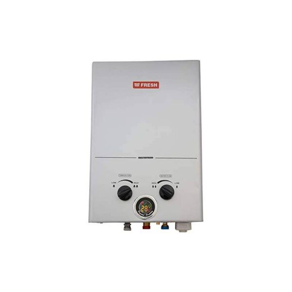 Fresh Gas Water Heater 6 Liters Silver