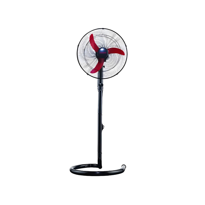 Fresh Stand Fan Shabah 20 Inch Without Remote Control Black × Red