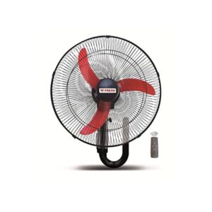 مروحة حائط فريش 20 بوصه 3 شفرات أسود × أحمر مع ريموت GWFR-20