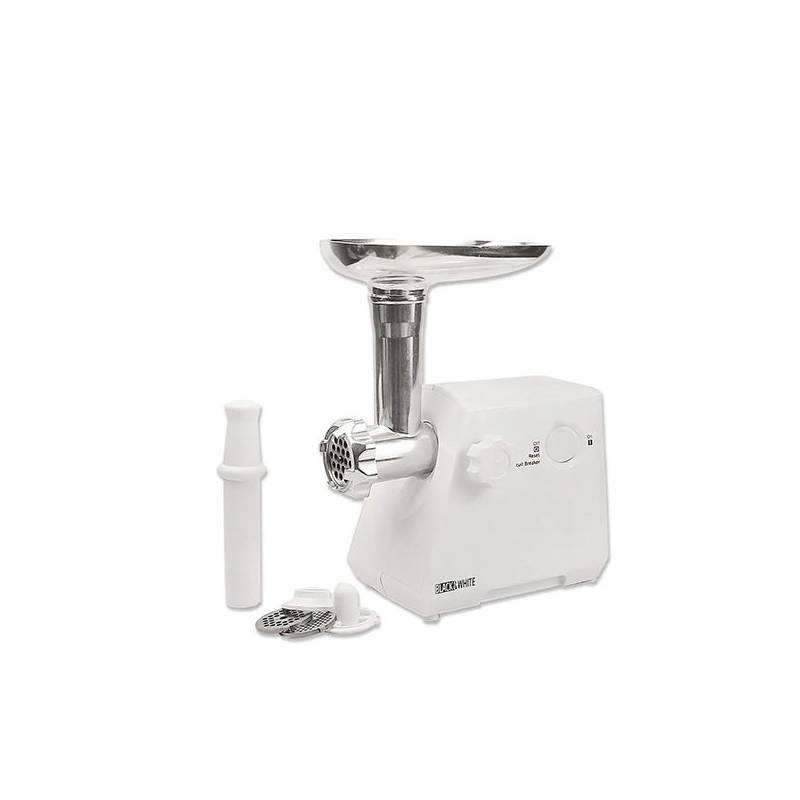 Black and White Meat Grinder 1200 Watt White H-1200