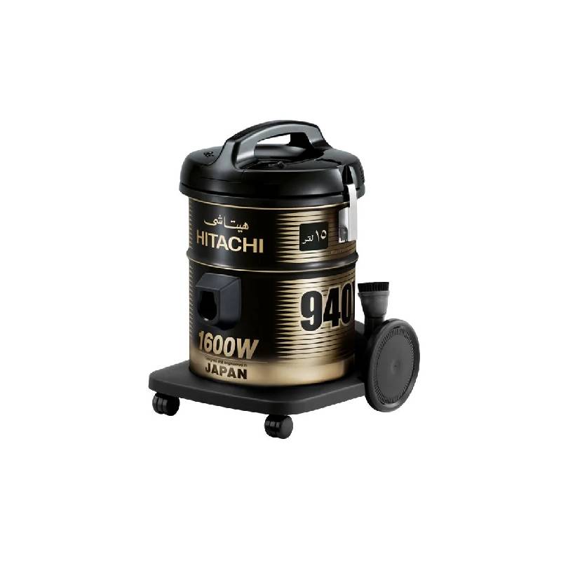 Hitachi Vacuum Cleaner Drum 1600 Watt Black & Gold CV940Y BK 220CE