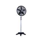 Prifix Stand Fan Jumbo 21 Inch With Remote Control Black × Silver SFJ-211