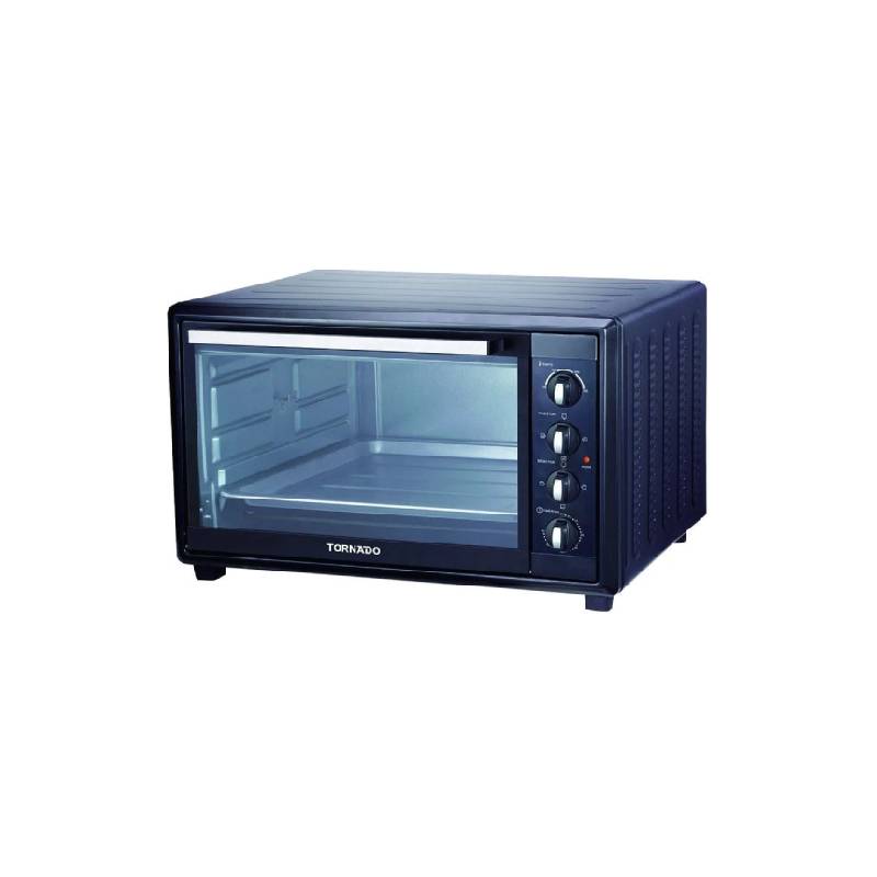 Tornado Electric Oven 2200 Watt 66 Liter With Grill & Fan Black TEO-66KD-BK