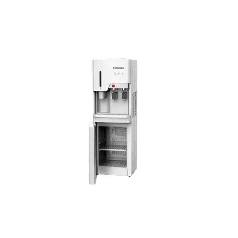 Tornado Water Dispenser 2 Taps Hot & Cold With Fridge White TWD-36CH-WR