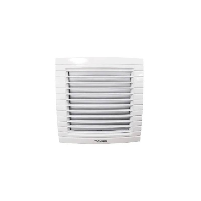 Tornado Glass Square Ventilating Fan 15 cm Privacy Grid White TVG-15QW