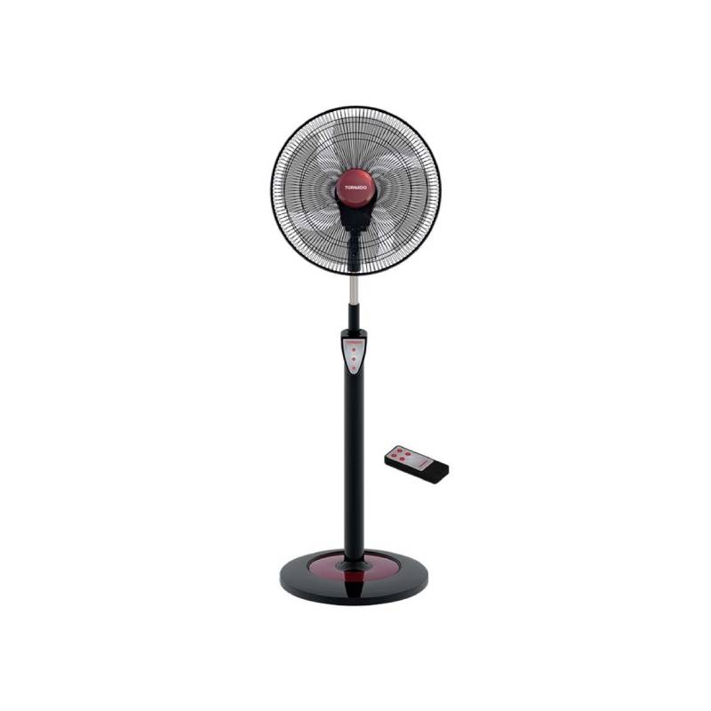 Tornado Stand Fan 18 Inch 4 Blades Remote Black EFS-95RB