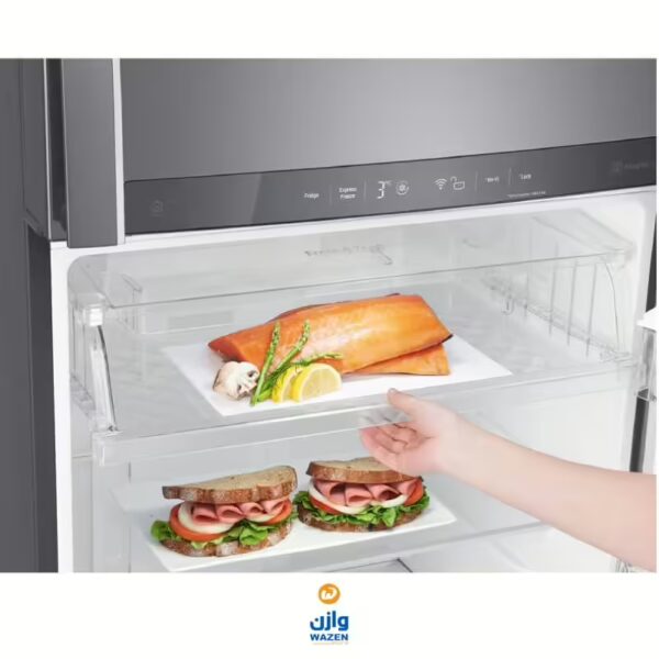 LG Refrigerator 509 L With Water Dispenser Silver GNF722HLHL - Image 7