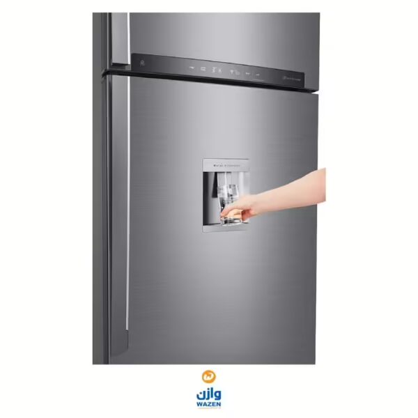LG Refrigerator 509 L With Water Dispenser Silver GNF722HLHL - Image 9