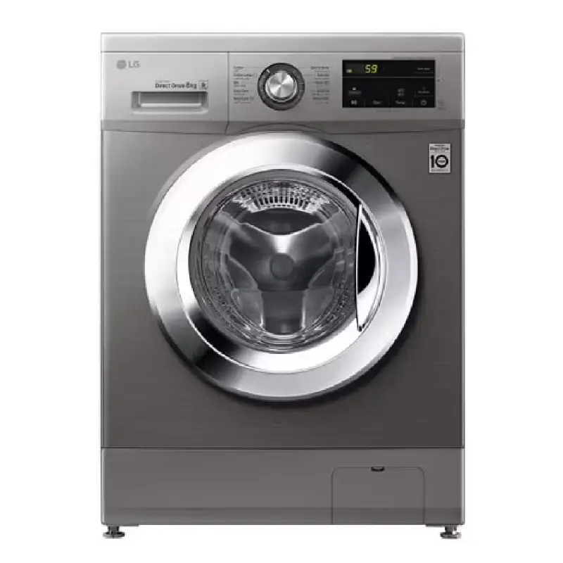 LG Washing Machine 8 Kg Silver chrome Door FH2J3TNG5