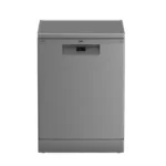 Beko Dishwasher 14 Place Settings 5 Programs 60 cm Steam Silver BDFN15420S