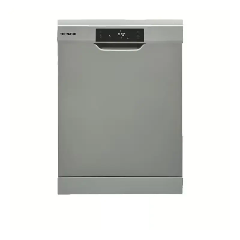 Tornado Freestanding Dishwasher 13 Place Settings 60 cm Digital Display 8 Programs Dark Silver TDV-FN138CDS