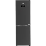 Beko Digital Bottom Mount Freezer Refrigerator 316 Liters Dark Stainless Steel RCNE367E30XBRI