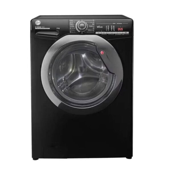 Hoover Washing Machine 8 Kg Black Steam H3WS383TAC3BELA
