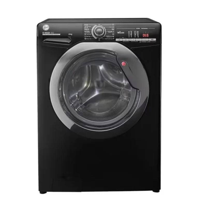 Hoover Washing Machine 8 Kg Black Steam H3WS383TAC3BELA