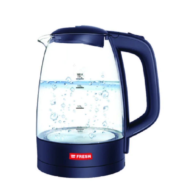 Kettle fresh 1.7 liter blue pyrex