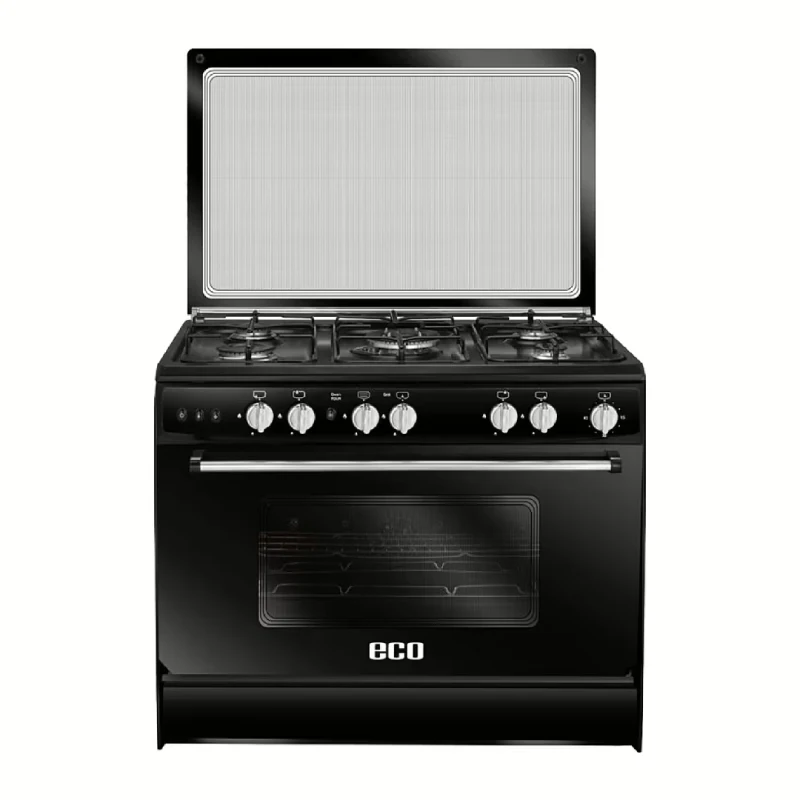 Unionaire Eco Black Gas Cooker 5 Burners C68EBAC447ECO2W