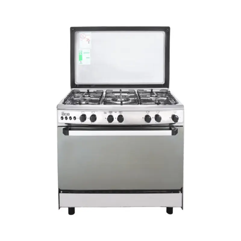 Unionaire Eco Pro Gas Cooker 5 Burners Fan Stainless Steel C69SS-AC-447-F-ECOP-2W