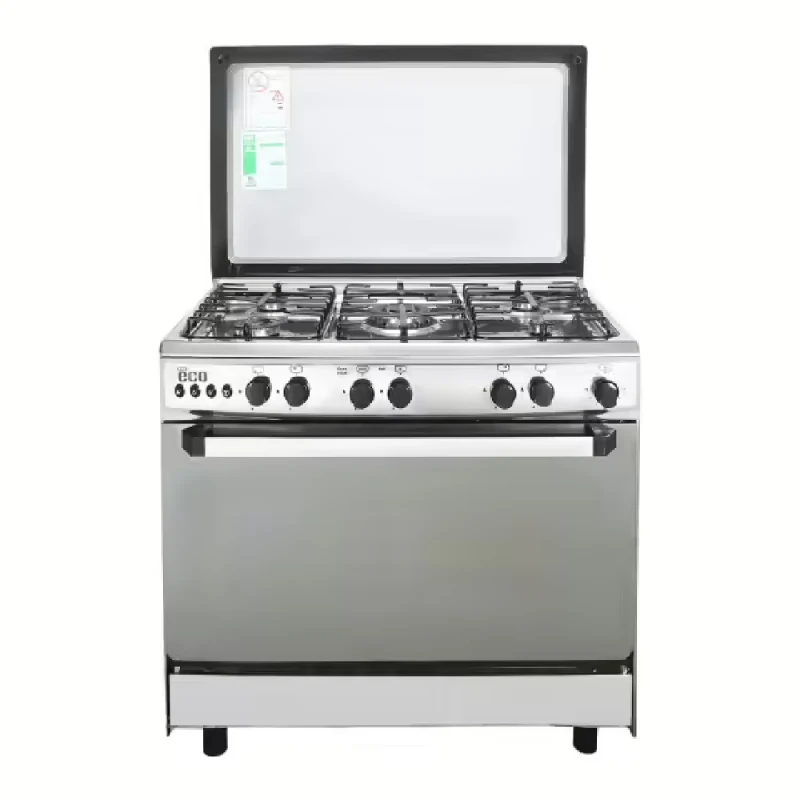 Unionaire Eco Pro Gas Cooker 5 Burners Fan C69SSAC447FECOP2W