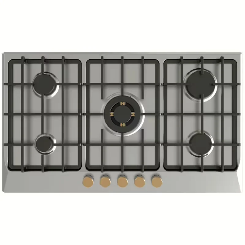 Fresh Built In Hob 5 Burners Stainless Steel Safety 9589