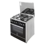 Unionaire Gas Cooker 5 Burners Max 11 Fan Stainless Steel × Black C69SS-GC-447-F-SO-2W-M11-AL