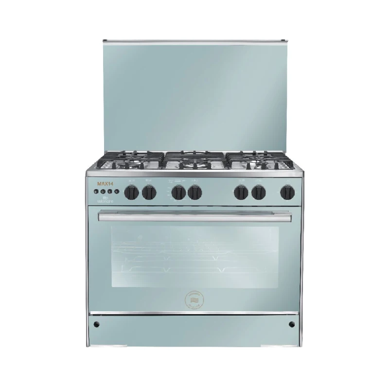 Unionaire Gas Cooker 5 Burners Max 14 Cast Fan Safety Oven & Grill C69SSGC447IFSO2WM14AL