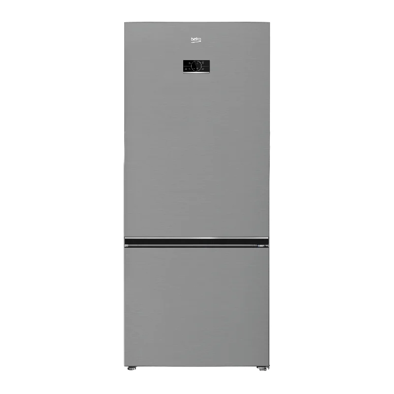 Beko Digital Bottom Mount Freezer Refrigerator 509 Liters Stainless Steel Inverter RCNE590E35ZXP