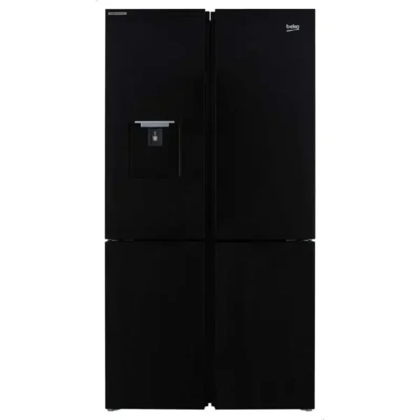 Beko Digital Refrigerator 565 Liters 4 Doors With Water Dispenser Black GNE134626BH
