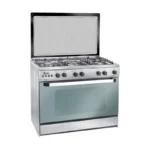 Unionaire Eco Gas Cooker 5 Burners Fan Stainless Steel C69SS-AC-447-F-ECO-2W