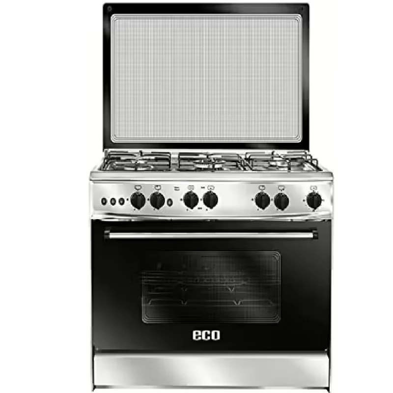 Unionaire Eco Metal Gas Cooker 5 Burners Stainless Steel Surface Fan C68SVAC447FECO2W