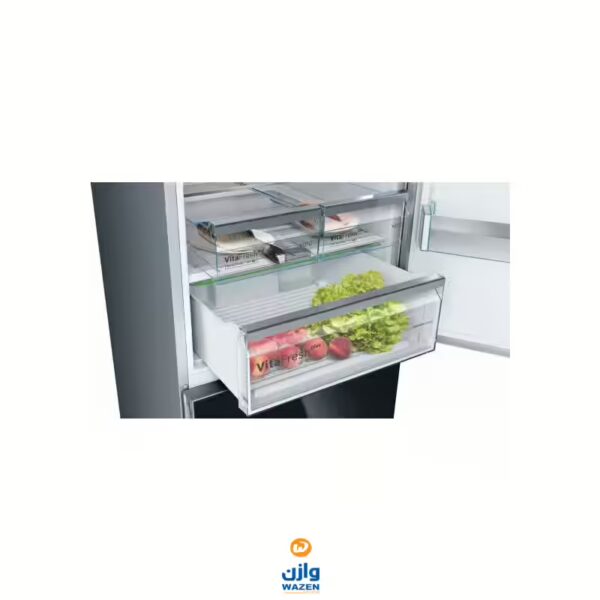 Bosch Bottom Freezer Refrigerator 435 Liters Black KGN49LB30U - Image 4