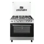 Unionaire Gusto Gas Cooker 5 Burners Fan Stainless Steel C68SS-DC-443-F-2W-GU-AL