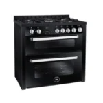 Unionaire Gas Cooker 5 Burners Freestanding Multi Cook Digital Black C69SS-GC-383-IDSF-DV-AL