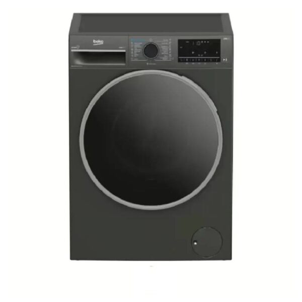 Beko Washing Machine 10 Kg/6 Kg Inverter Steam Silver BWD10640MCI