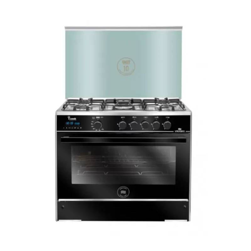 Unionaire Gas Cooker 5 Burners Black C69SS-GC-511-ICSH-2W-AL