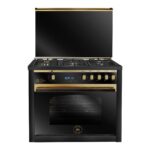 Unionaire Gas Cooker 5 Burners O-Signature Control Black Glass Full Safety C69EBGC511ICSFOSBG2WAL