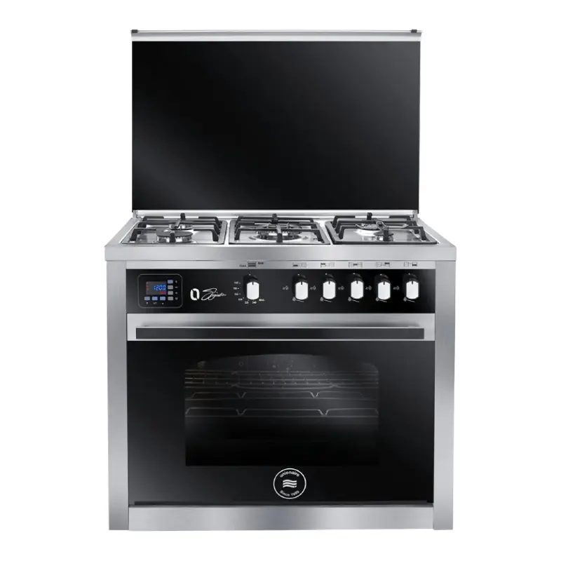 Unionaire Gas Cooker 5 Burners Black C69SS-GC-511-ITSF-OS-2W-AL