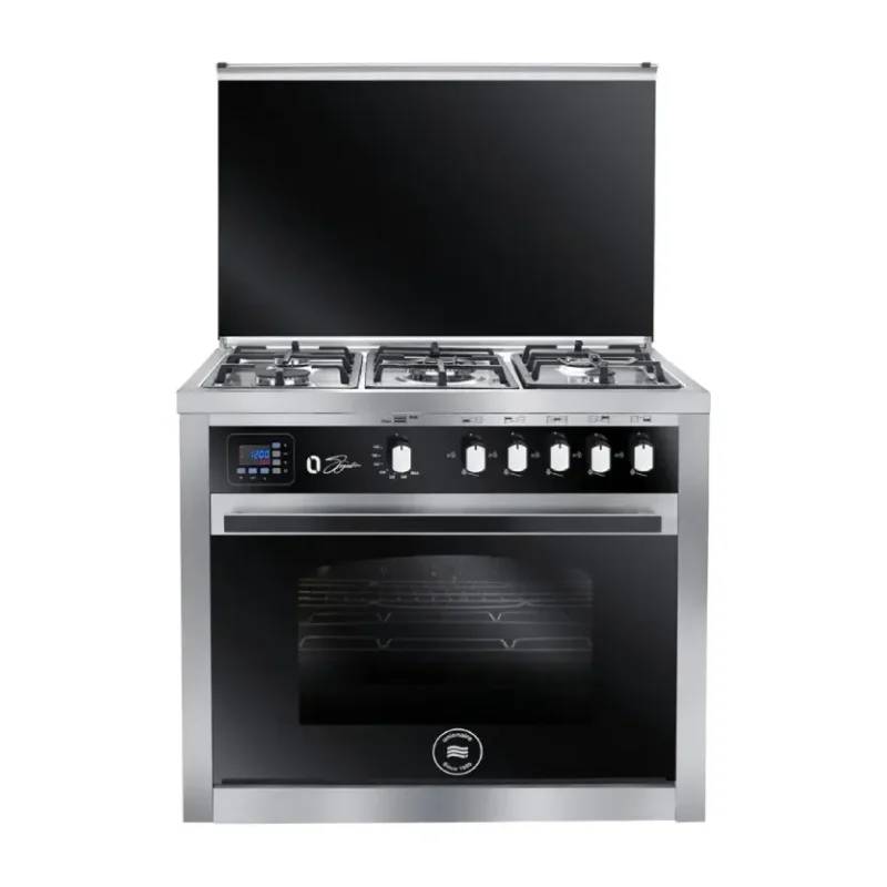 Unionaire Gas Cooker 5 Burners Black C69SS-GC-511-ITSF-OS-2W-AL