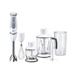 Braun Hand Blender MultiQuick 5 Vario 1000 Watt With Attachments White × Grey National Warranty MQ5245 WH