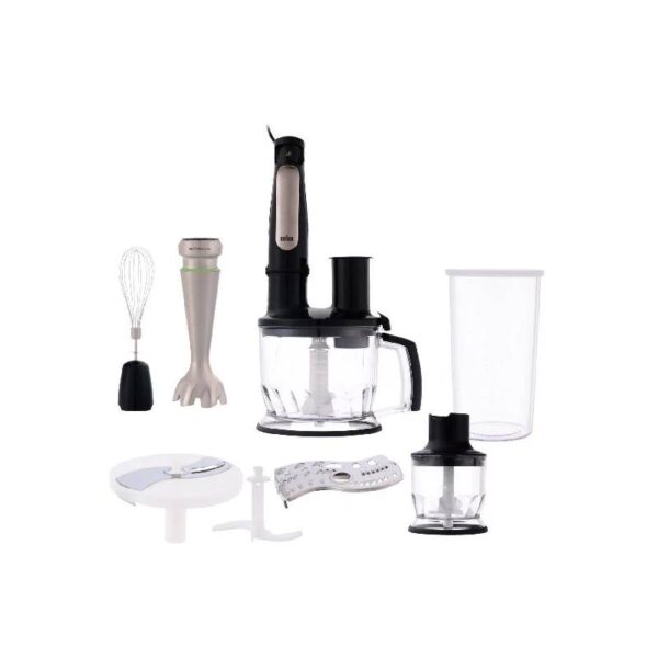 Braun Hand Blender MultiQuick Multifunction 1000 Watt 1.5 Liter Black × Silver MQ7085