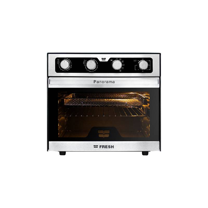 Fresh Electric Oven Panorama 2700 Watt 45 Liter With Grill & Air Fryer Stainless Steel × Black 15550